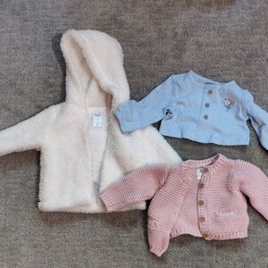 Carter's Cream Fuzzy Baby Jacket